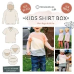 Sewing pattern kids shirt size 86 - 128
