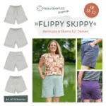 Damenshorts Schnittmuster Gr. 32-52