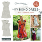 Schnittmuster Boho Kleid Gr. 32-52