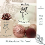 Hirsch Plotterdatei "Oh Deer"