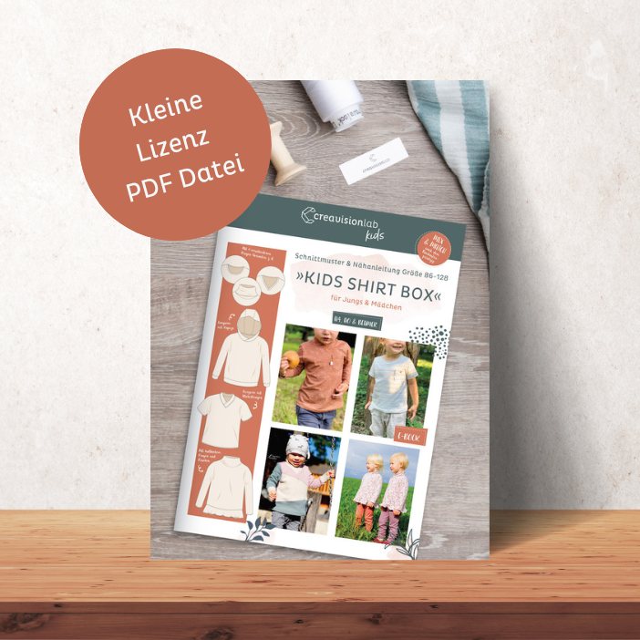 Kleine Lizenz für Schnittmuster & Nähanleitung "Kids Shirt Box"
